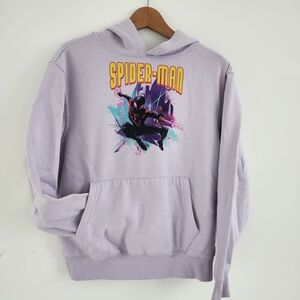 Marvel Spiderman Hoodie, Lilac Size Small